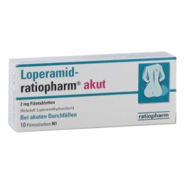 Loperamid ratiopharm akut 2 mg Filmtabletten
