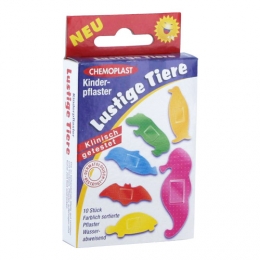 Kinderpflaster lustige Tiere