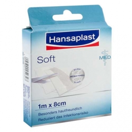 Hansaplast med Soft 1mx8cm Abschnitte