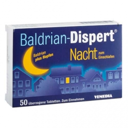 Baldrian Dispert Nacht/einschl. ueberz. Tabletten