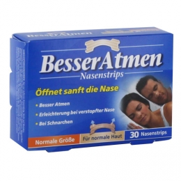Besser Atmen Nasenstrips beige normale Groesse