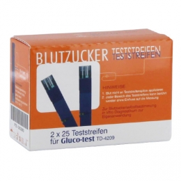 Gluco Test Blutzuckerteststreifen