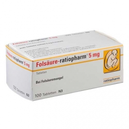 Folsaeure Ratiopharm 5 mg Tabletten