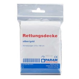Rettungsdecke gold/silber