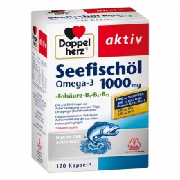 Doppelherz Seefischoel Omega 3 1000mg+fols.kaps.