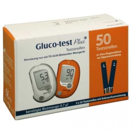 Gluco Test Plus Blutzuckerteststreifen