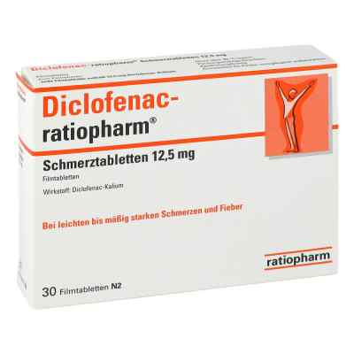 Diclofenac ratiopharm Schmerztabletten 12,5 mg