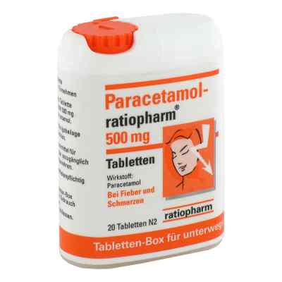 Paracetamol ratiopharm 500 mg Tabletten Box