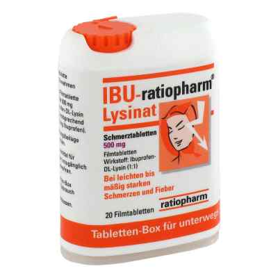 Ibu Ratiopharm Lysinat Schmerztabl.500 mg Box