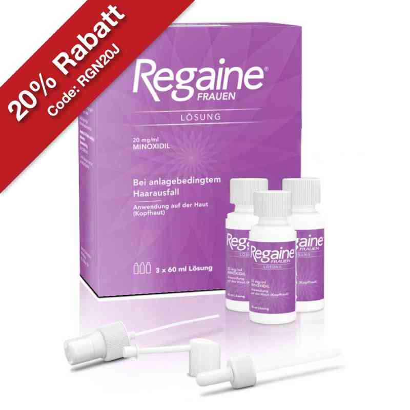 Regaine Frauen Lösung mit Minoxidil bei erblichem Haarausfall 3X60 ml von Kenvue Germany GmbH (OTC) PZN 01997030