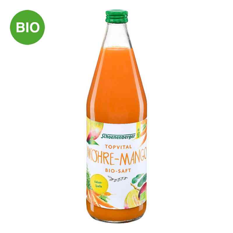 Schoenenberger TopVital Möhre-Mango-Saft Bio  750 ml von SALUS Pharma GmbH PZN 02516819