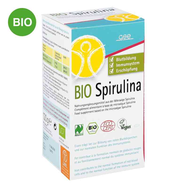 Spirulina 500 mg Bio Naturland Tabletten 240 stk von GSE Vertrieb Biologische Nahrungsergänzungs- & Hei PZN 04888608