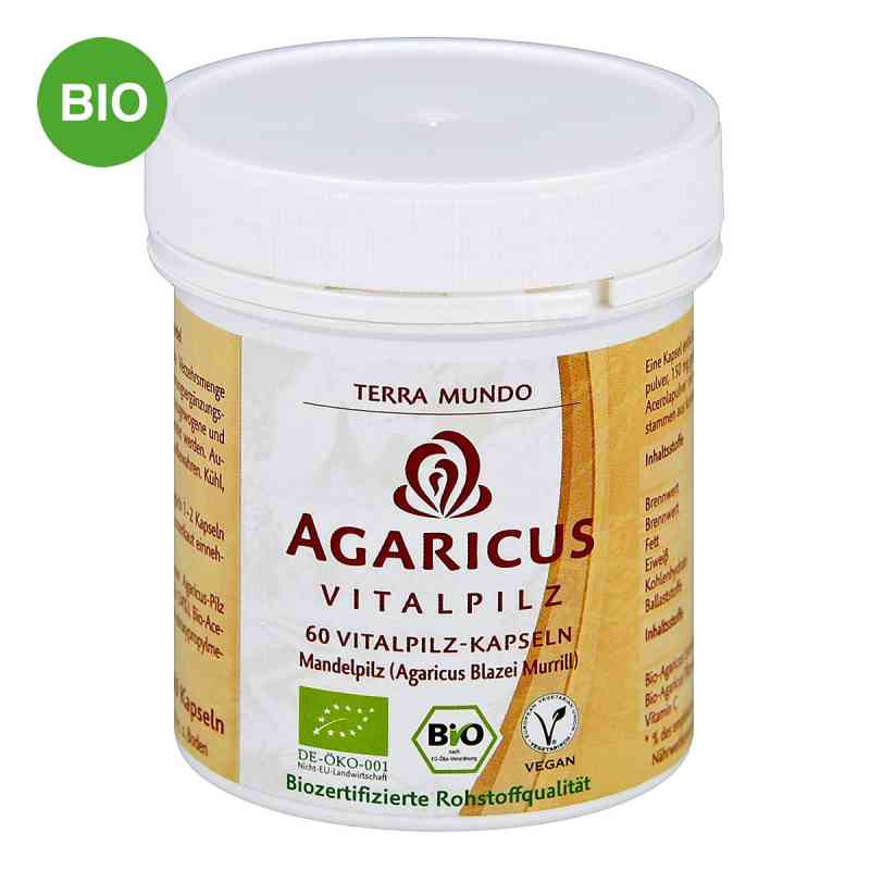Agaricus Vitalpilz Bio Terra Mundo Kapseln 60 stk von Terra Mundo GmbH PZN 06581268