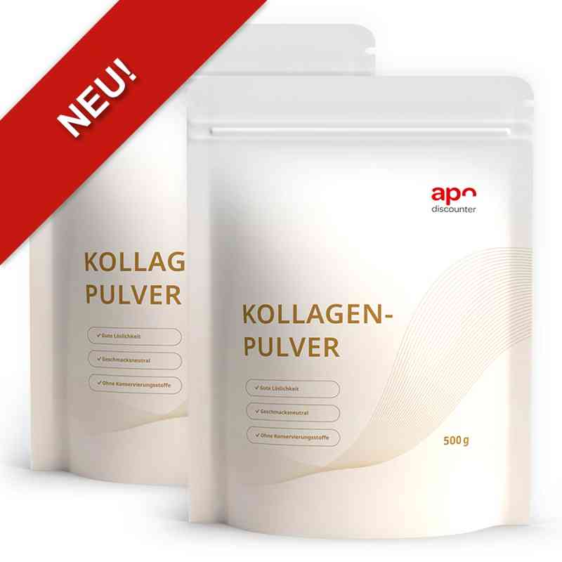 Kollagenhydrolysat pur von apodiscounter 2x500 g von apo.com Group GmbH PZN 08107732