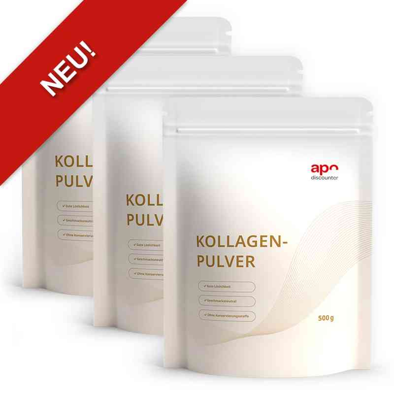 Kollagenhydrolysat pur von apodiscounter 3x500 g von apo.com Group GmbH PZN 08107733