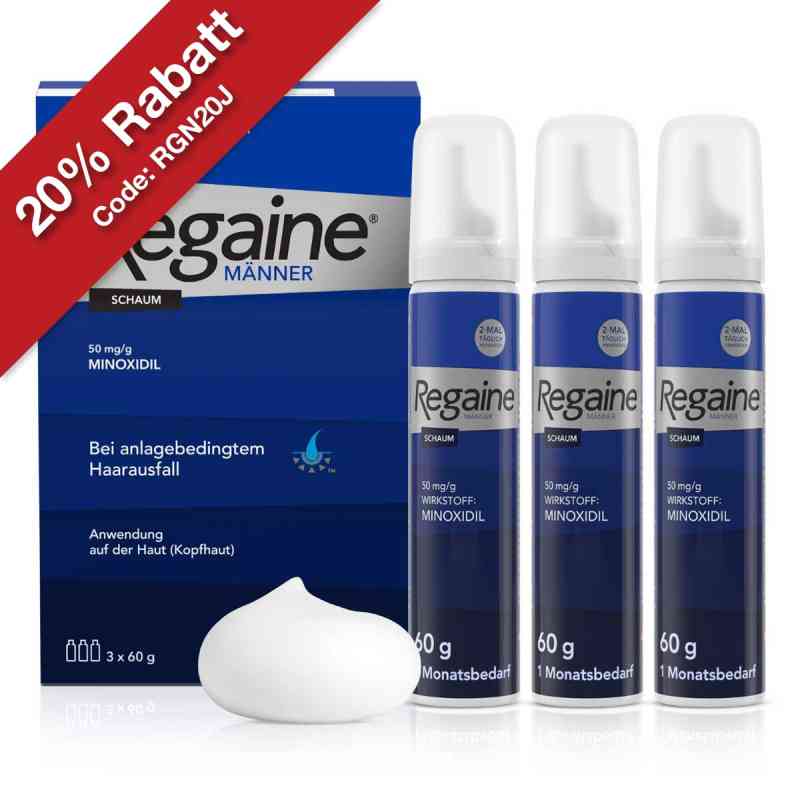 Regaine® Männer Schaum  3X60 ml von Kenvue Germany GmbH (OTC) PZN 09100275