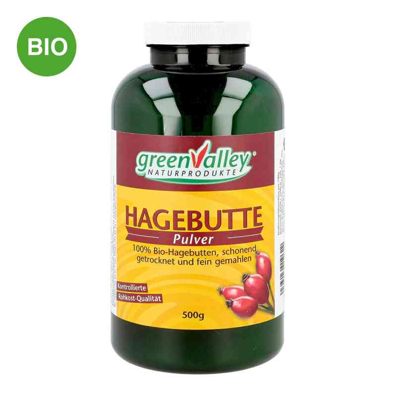 Hagebutten Pulver Bio greenvalley 500 g von green Valley Naturprodukte GmbH Michael Purwin PZN 10752830