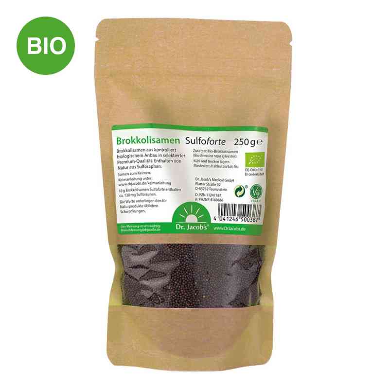 Brokkolisamen Sulfoforte BIO Brokkoli Sulforaphan 250 g von Dr. Jacob's Medical GmbH PZN 11241787