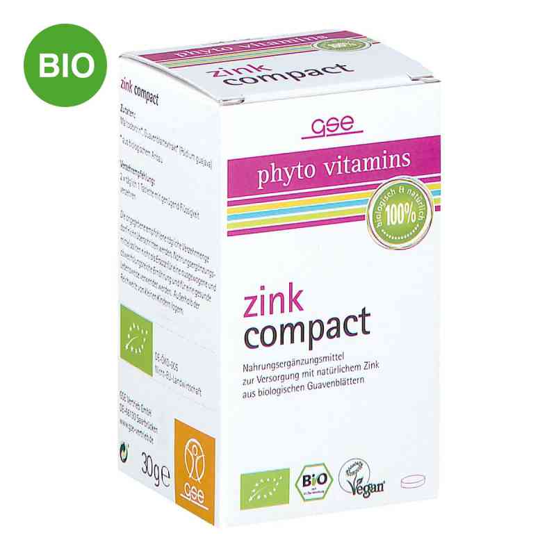 Zink Compact Bio Tabletten 60 stk von GSE Vertrieb Biologische Nahrungsergänzungs- & Hei PZN 12477457