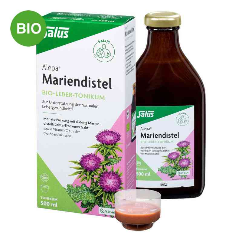 Alepa Mariendistel Bio-Leber-Tonikum 500 ml von SALUS Pharma GmbH PZN 13475905