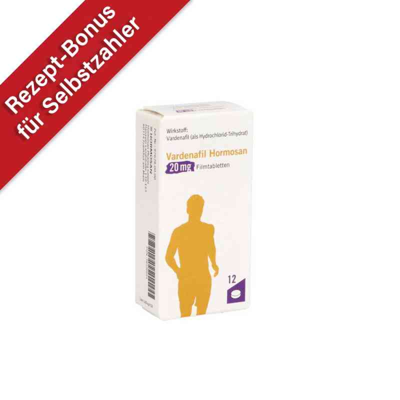 Vardenafil Hormosan 20 mg Filmtabletten 12 stk von HORMOSAN Pharma GmbH PZN 16120551