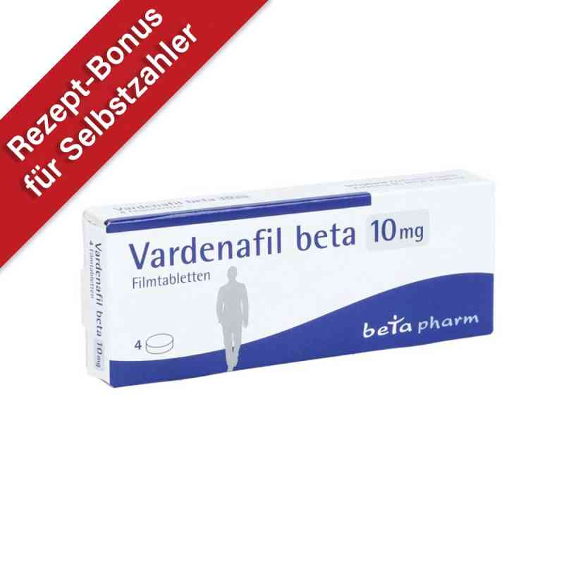 Vardenafil beta 10 mg Filmtabletten 4 stk von betapharm Arzneimittel GmbH PZN 16358525