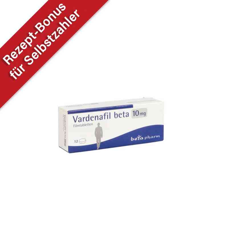 Vardenafil beta 10 mg Filmtabletten 12 stk von betapharm Arzneimittel GmbH PZN 16358531