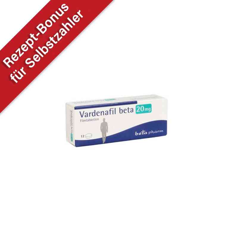 Vardenafil beta 20 mg Filmtabletten 12 stk von betapharm Arzneimittel GmbH PZN 16358608