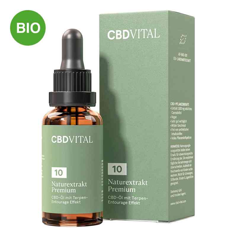 CBD Öl 10% Naturextrakt Premium CBD VITAL 30 ml von Vitrasan GmbH PZN 16892294