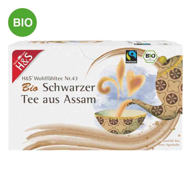 H&s Bio Schwarzer Tee Aus Assam Filterbeutel 20X1.80 g von H&S Tee - Gesellschaft mbH & Co. PZN 17442535