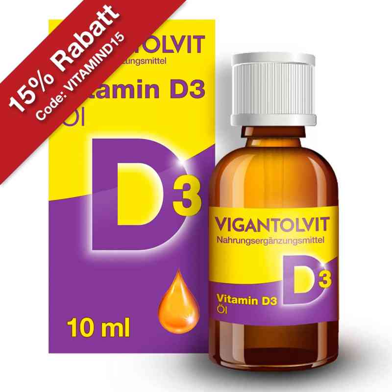 Vigantolvit Vitamin D3 Öl - 500 I.E. pro Tropfen 10 ml von WICK Pharma - Zweigniederlassung der Procter & Gam PZN 18192939