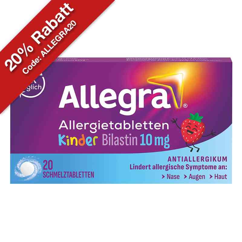 Allegra Allergietabletten für Kinder – Schmelztabletten 20 stk von A. Nattermann & Cie GmbH PZN 18878884