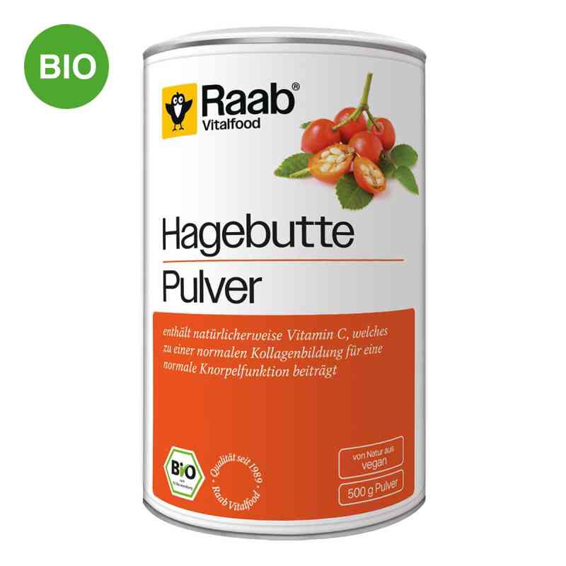 Raab Vitalfood Hagebutte Bio Pulver 500 g von Raab Vitalfood GmbH PZN 19304286