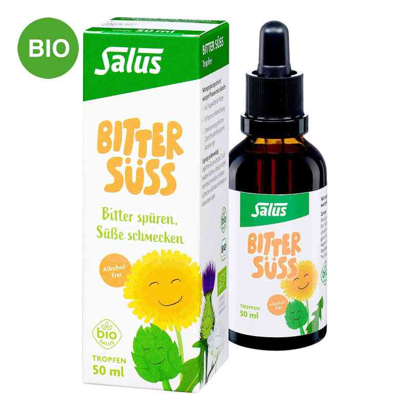 Salus Bitter Süss Tropfen Alkoholfrei Bio 50 ml von SALUS Pharma GmbH PZN 19881486