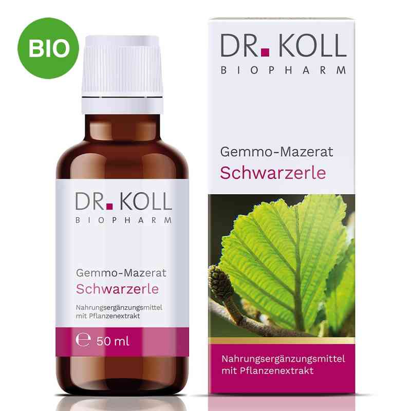 Dr. Koll Gemmo-Mazerat Schwarzerle Tropfen 50 ml von Dr. Koll Biopharm GmbH PZN 20059863