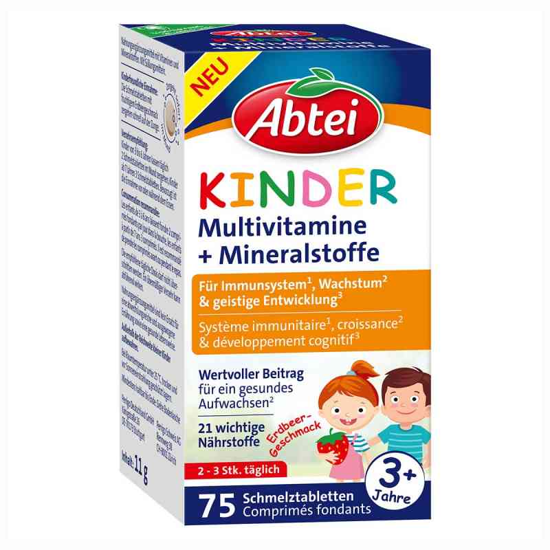 Abtei KINDER Multivitamine + Mineralstoffe Schmelztabletten 75 stk von Perrigo Deutschland GmbH PZN 19208016