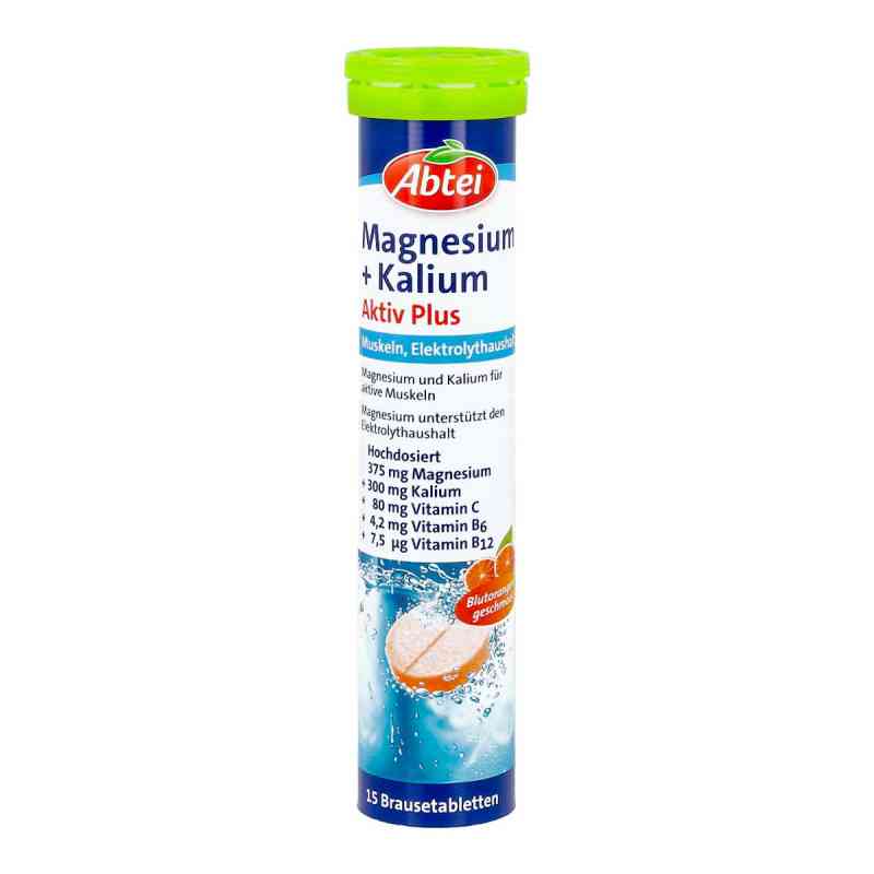 Abtei Magnesium+kalium Aktiv Plus Brausetabletten 15 stk von Perrigo Deutschland GmbH PZN 11596987