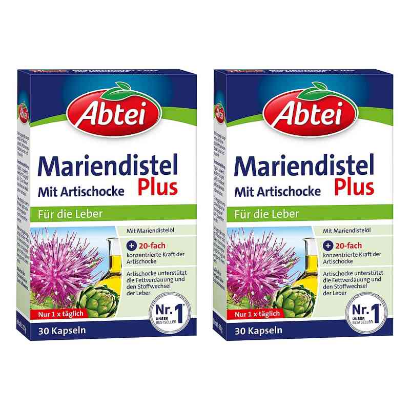 Abtei Mariendistel Plus Kapsel (n) mit artischocke Tf 2x30 stk von Perrigo Deutschland GmbH PZN 08104334