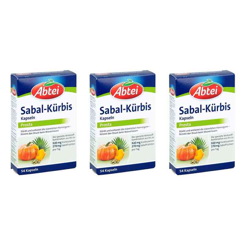 Abtei Sabal-Kürbis Kapseln 3x54 stk von Perrigo Deutschland GmbH PZN 08105117