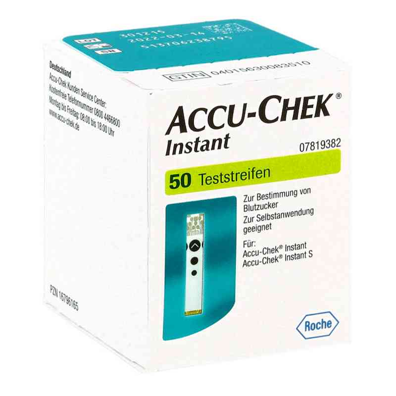 Accu Chek Instant Teststreifen 1X50 stk von Roche Diagnostics Deutschland GmbH PZN 16796165