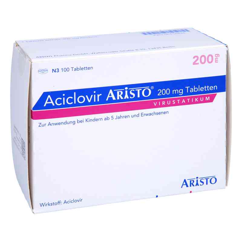 Aciclovir Aristo 200 mg Tabletten 100 stk von Aristo Pharma GmbH PZN 06434834
