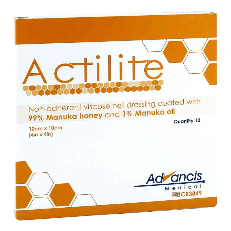 Actilite Honig Wundauflage 10x10 cm 10 stk von Advancis medical Deutschland GmbH PZN 08840283
