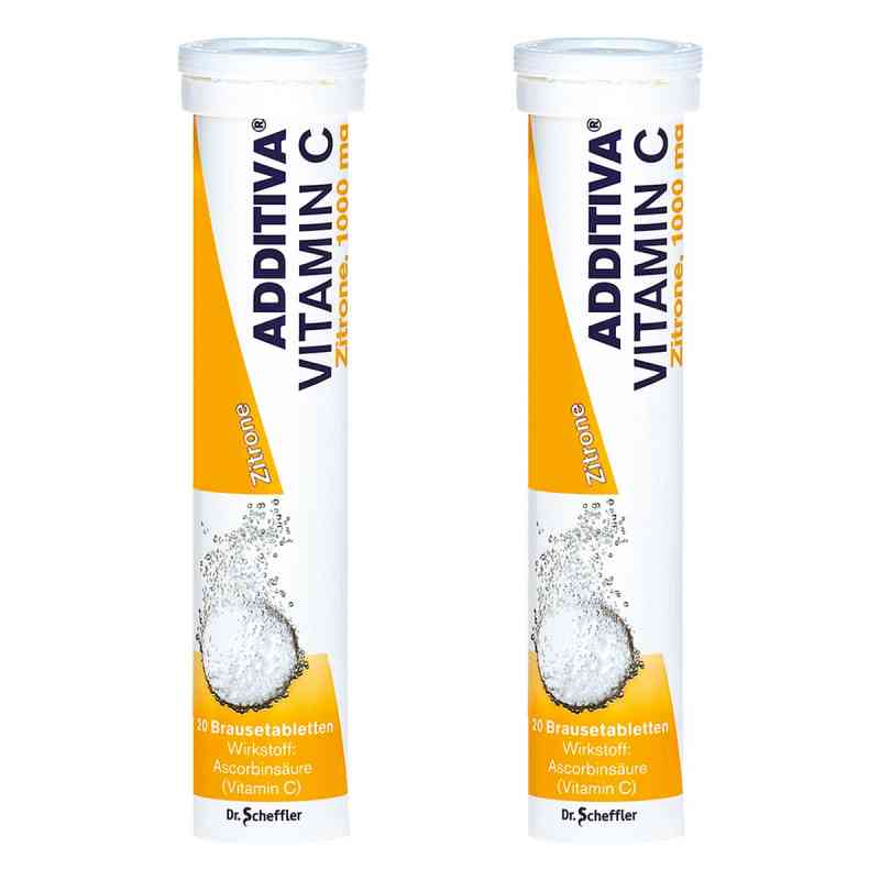 Additiva Vitamin C1 1000 mg Brausetabletten 2x20 stk von Dr.B.Scheffler Nachf. GmbH & Co. KG PZN 08107209