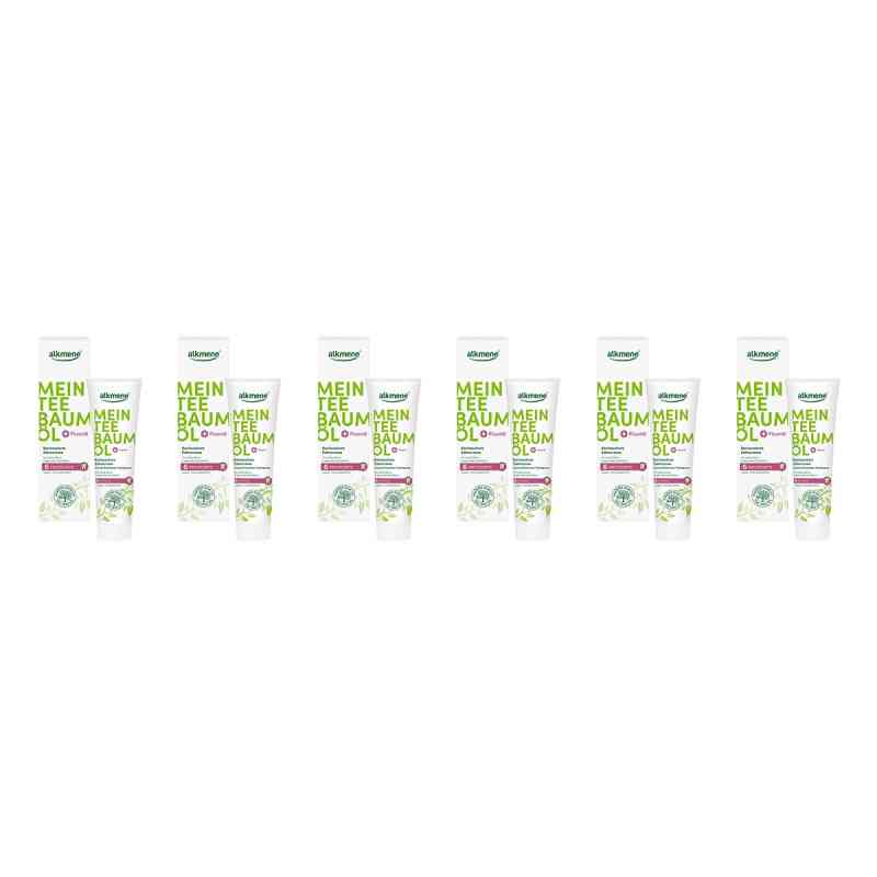 Alkmene Mein Teebaumöl Kariesschutz Zahncreme 6x100 ml von Schröder Cosmetics GmbH & Co. KG PZN 08105166