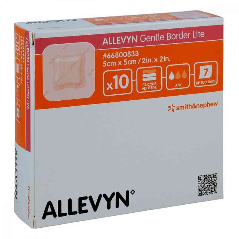 Allevyn Gentle Border Lite 5x5 cm Schaumverb. 10 stk von Smith & Nephew GmbH PZN 09431196