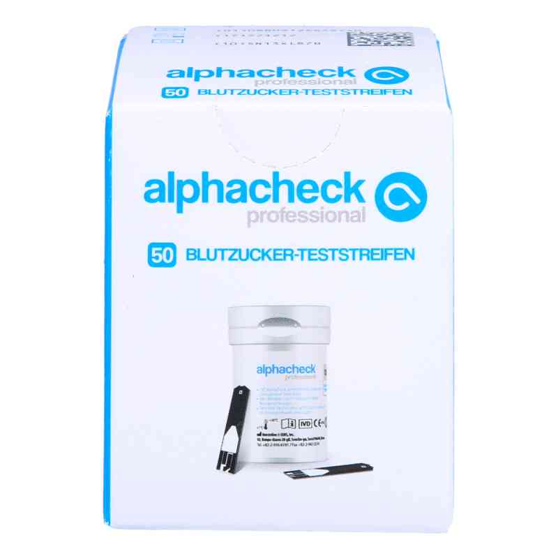 Alphacheck professional Blutzuckerteststreifen 50 stk von 1001 Artikel Medical GmbH PZN 16026881