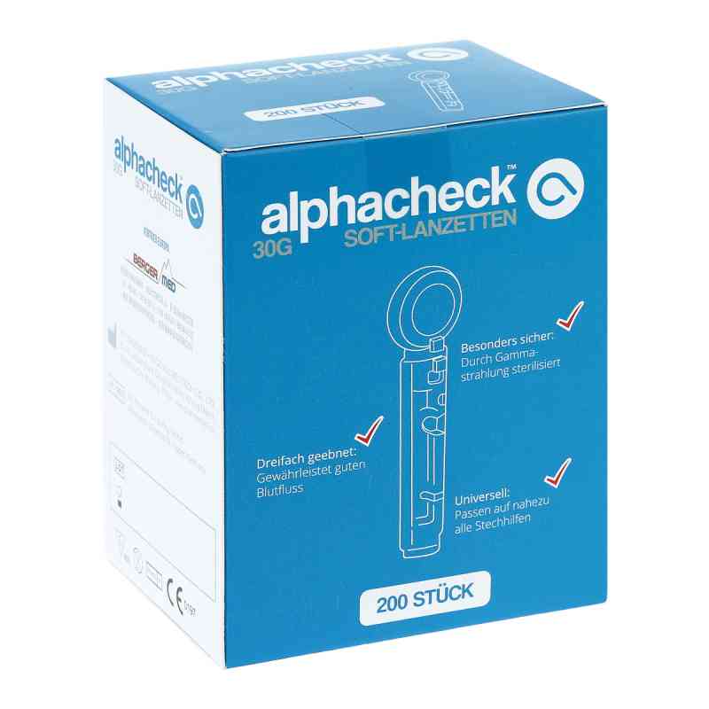 Alphacheck soft Lanzetten 30 G 200 stk von Berger Med GmbH PZN 11236332