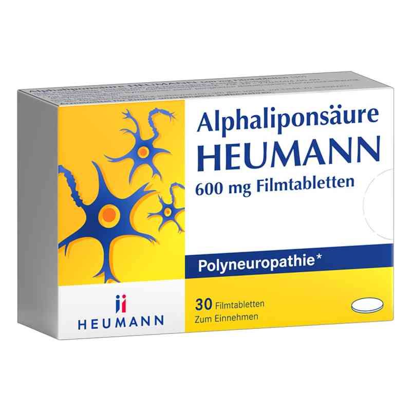 Alphaliponsäure Heumann 600 mg Filmtabletten 30 stk von HEUMANN PHARMA GmbH & Co. Generica KG PZN 19647336