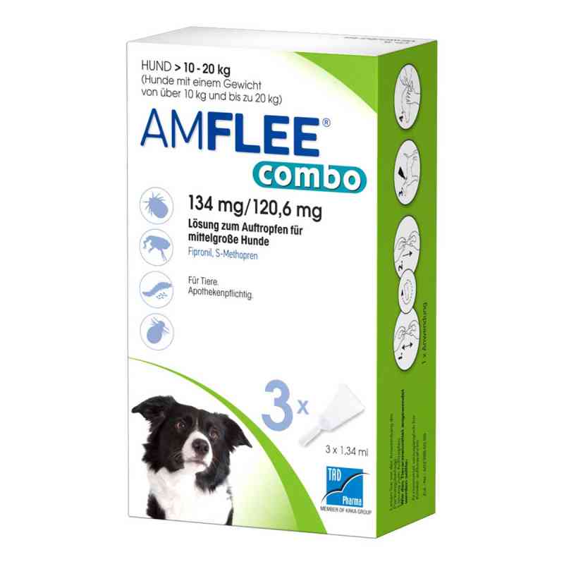 Amflee Combo Hund 10-20kg 3 stk von TAD Pharma GmbH PZN 13921687