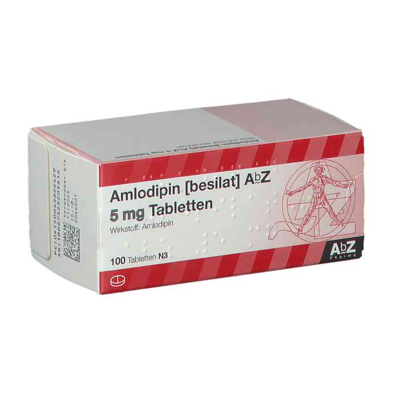 Amlodipin (besilat) AbZ 5mg 100 stk von AbZ Pharma GmbH PZN 04382642
